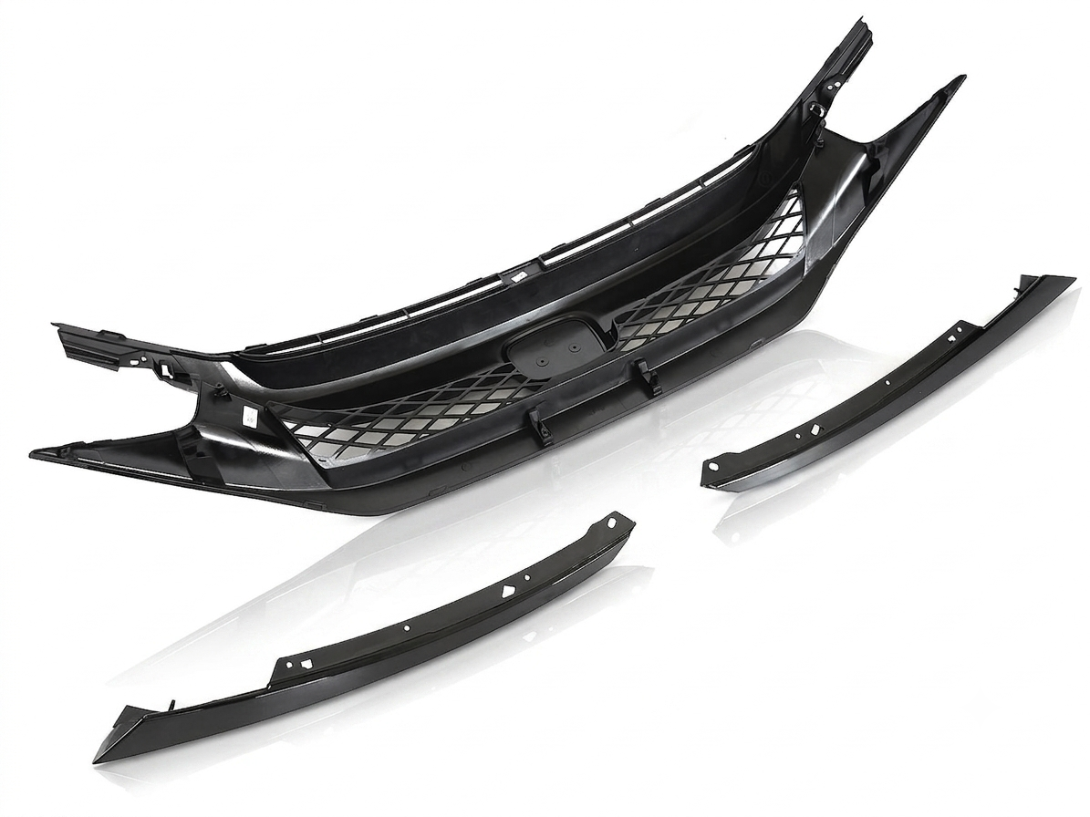SPLITTER SUITABLE FOR VW GOLF 8 GTI GTD RLINE LOOK GLOSSY BLACK SPORTY DESIGN