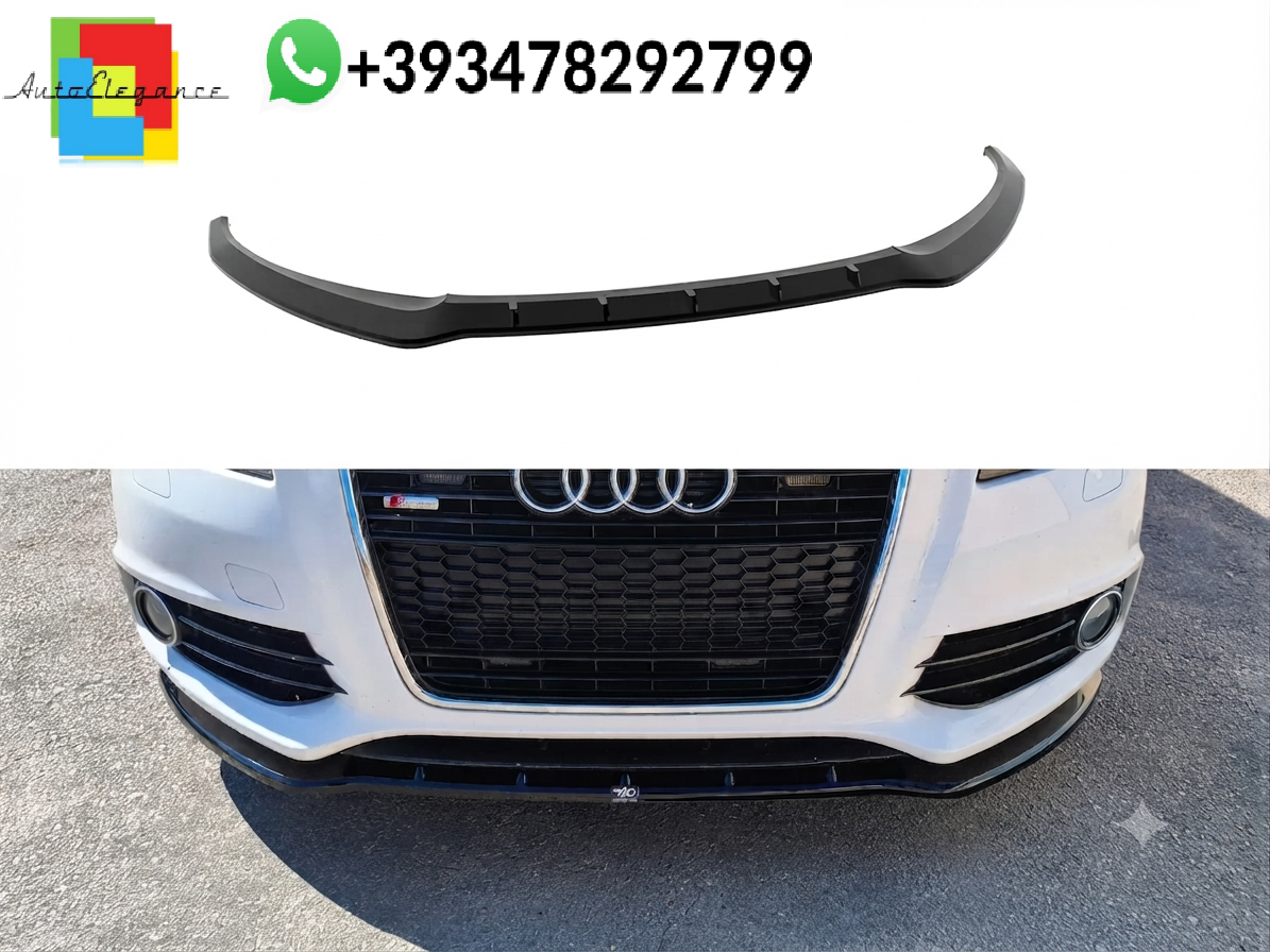 💕SPLITTER ANTERIORE Audi A3 S-Line 8P Facelift Nero Lucido 💕