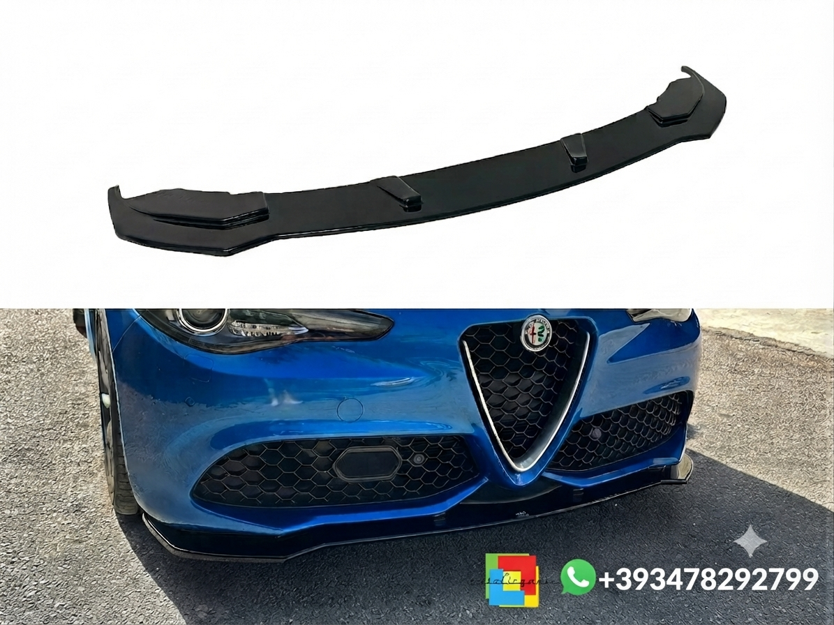 💕SPLITTER ANTERIORE Alfa Romeo Giulia Veloce NERO LUCIDO💕