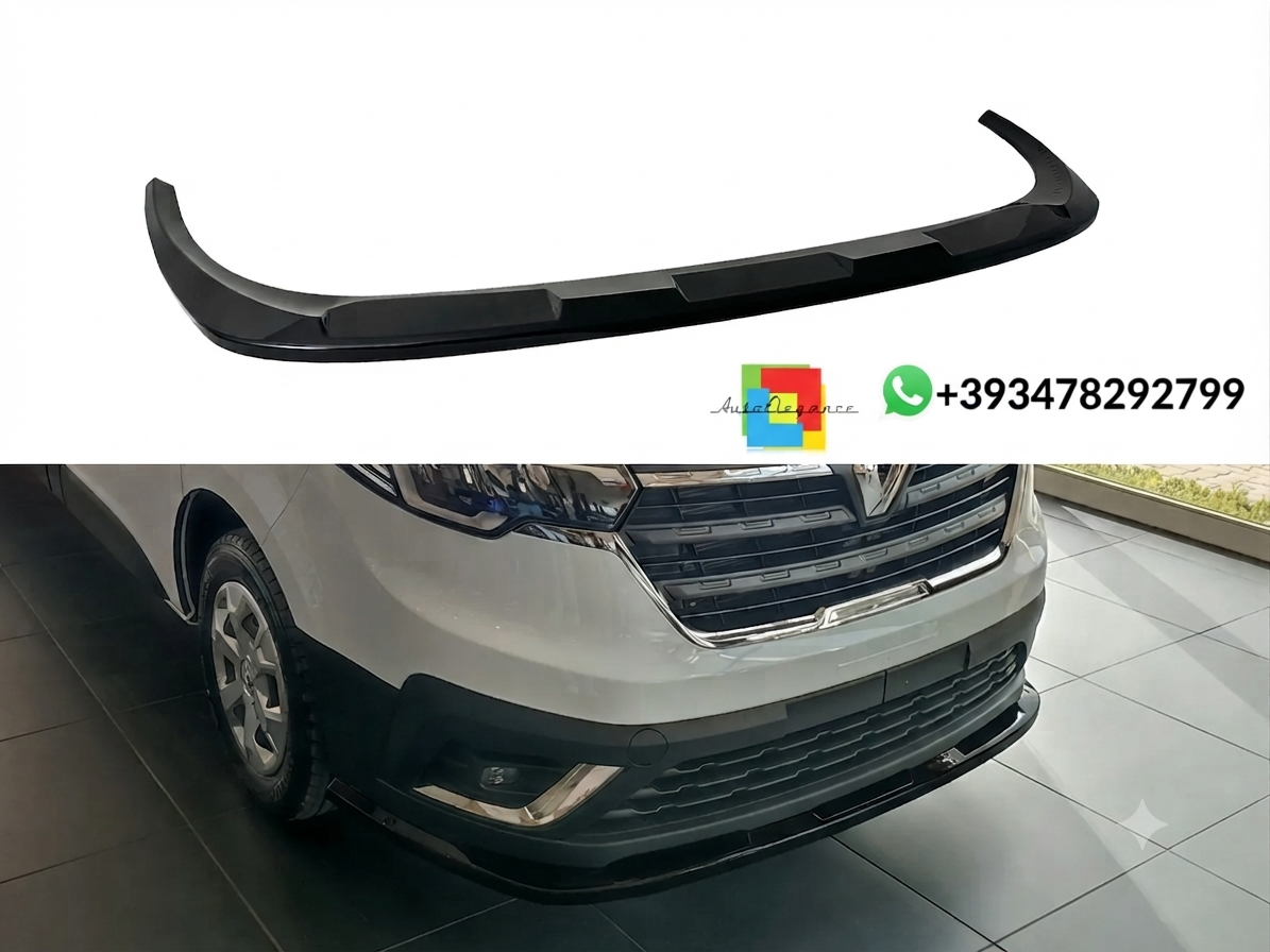 💕SPLITTER ANTERIORE Renault Trafic Mk3 Facelift NERO LUCIDO💕