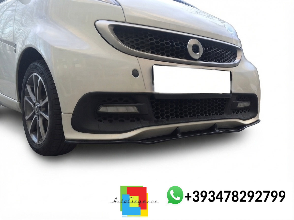 💕SPLITTER ANTERIORE Smart Fortwo 451 Facelift Anniversary Edition Nero Lucido 💕