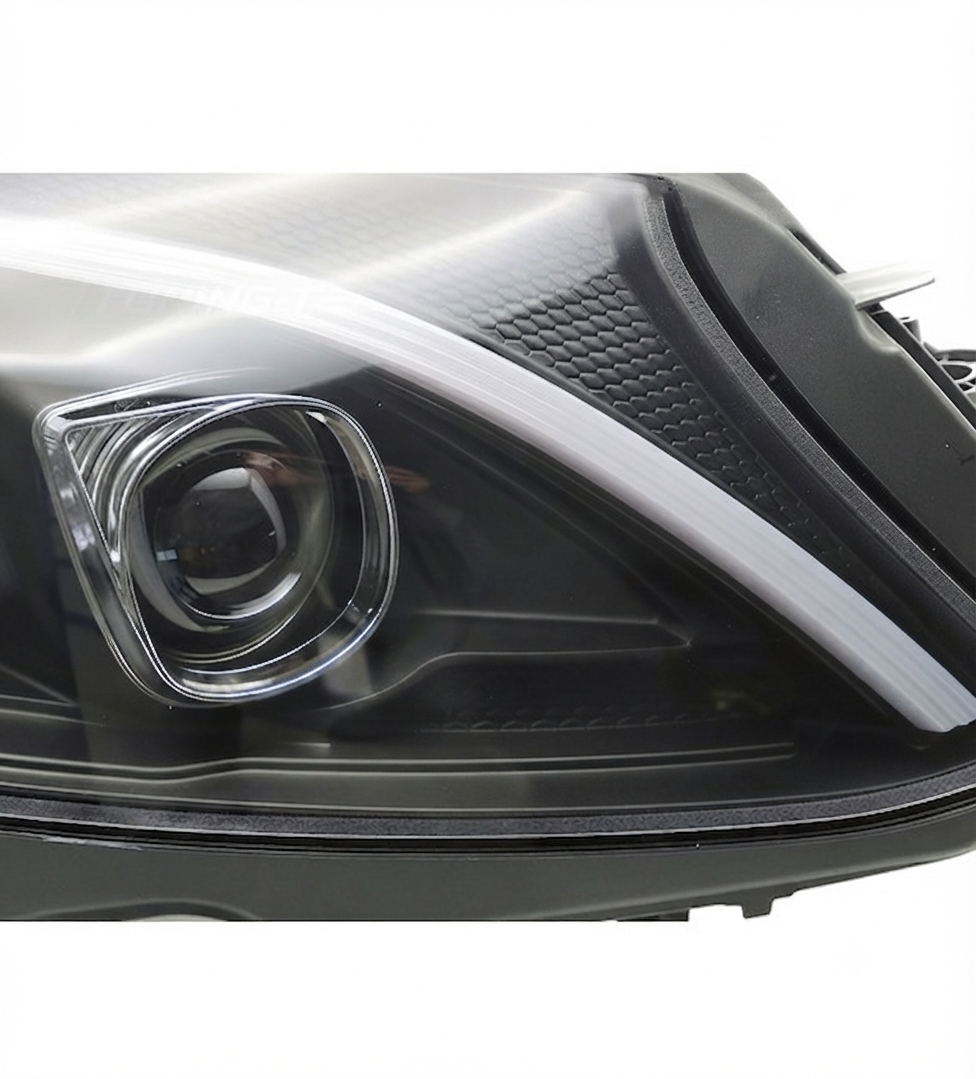 π Fari Anteriori Adatto per MERCEDES W205 14-18 Tube LED Dinamici Neri π