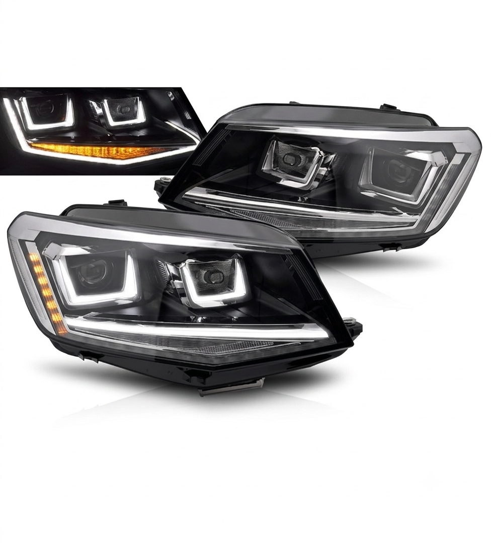 π Fari Anteriori Adatto per VW Caddy 15-20 Full LED Seq DRL π