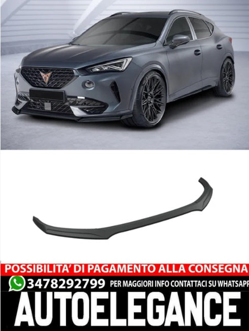 Splitter sottoparaurti anteriore con ABE adatto per Cupra Formentor CARBOON LOOK