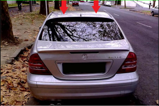 π REAR SPOILER SUITABLE FOR MERCEDES C-CLASS W203 π