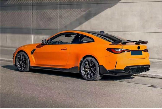 π REAR SPOILER SUITABLE FOR BMW M4 G82 COUPE MATT BLACK π