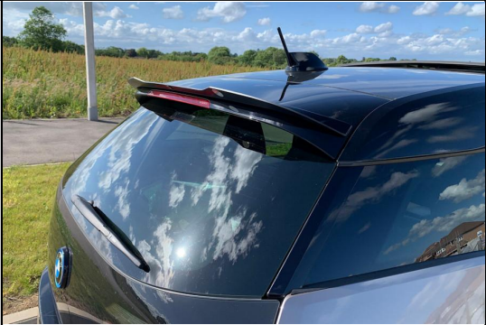 π REAR SPOILER SUITABLE FOR BMW I3 I01 GLOSSY BLACK π