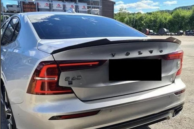 💕 REAR SPOILER SUITABLE FOR VOLVO S60 2019+ GLOSSY BLACK 💕