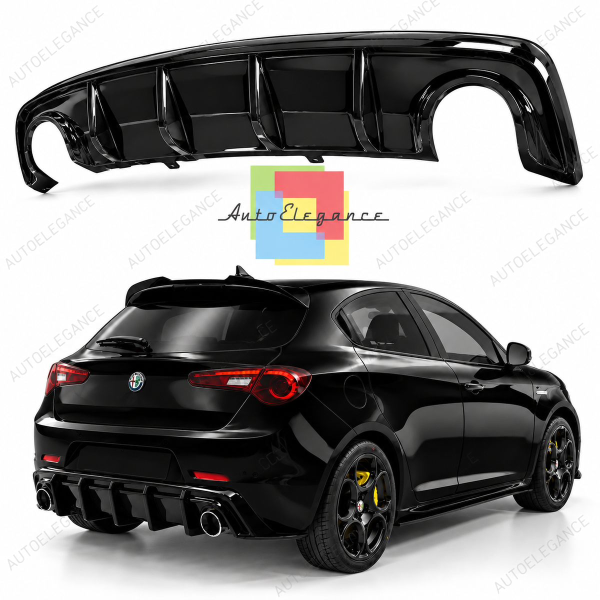 👉Diffusore posteriore adatto per Alfa Romeo Giulietta (2010-2020)👈