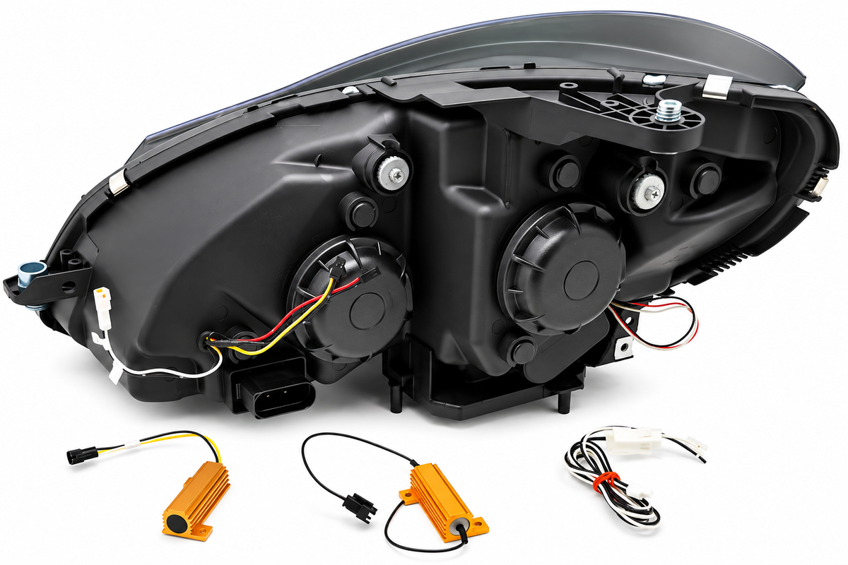 💕ART.10592 FARI ANTERIORI ADATTO PER MERCEDES CLASSE C W204 11-14 NERO💕