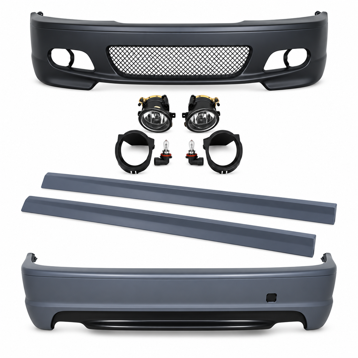 💕BODYKIT ADATTO PER BMW E46 COUPE 99-07 LOOK M2 SENZA PDC💕