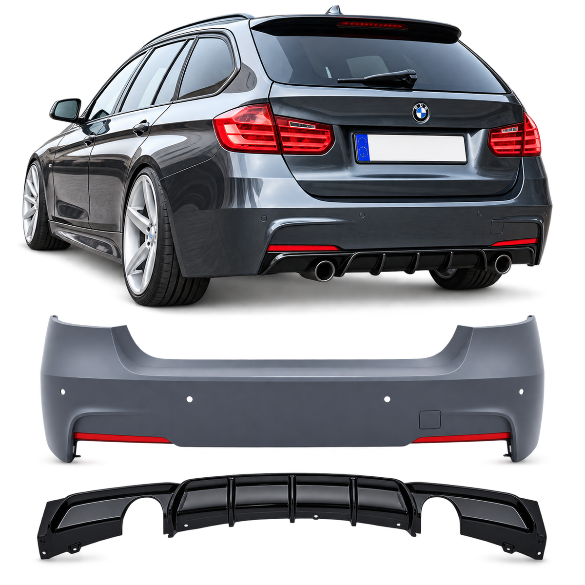 💕BODYKIT ADATTO PER BMW 3 F31 TOURING LOOK M PERFORMANCE PDC💕