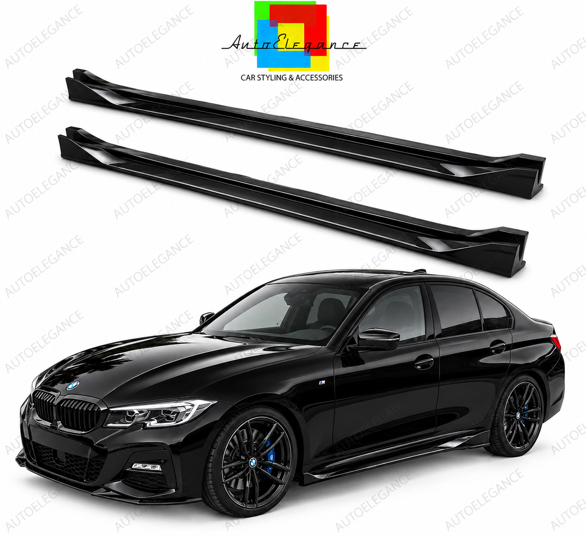 👉Sotto Minigonne laterali adatto per BMW Serie 3 M-pack G20/G21 (2018-2022)👈