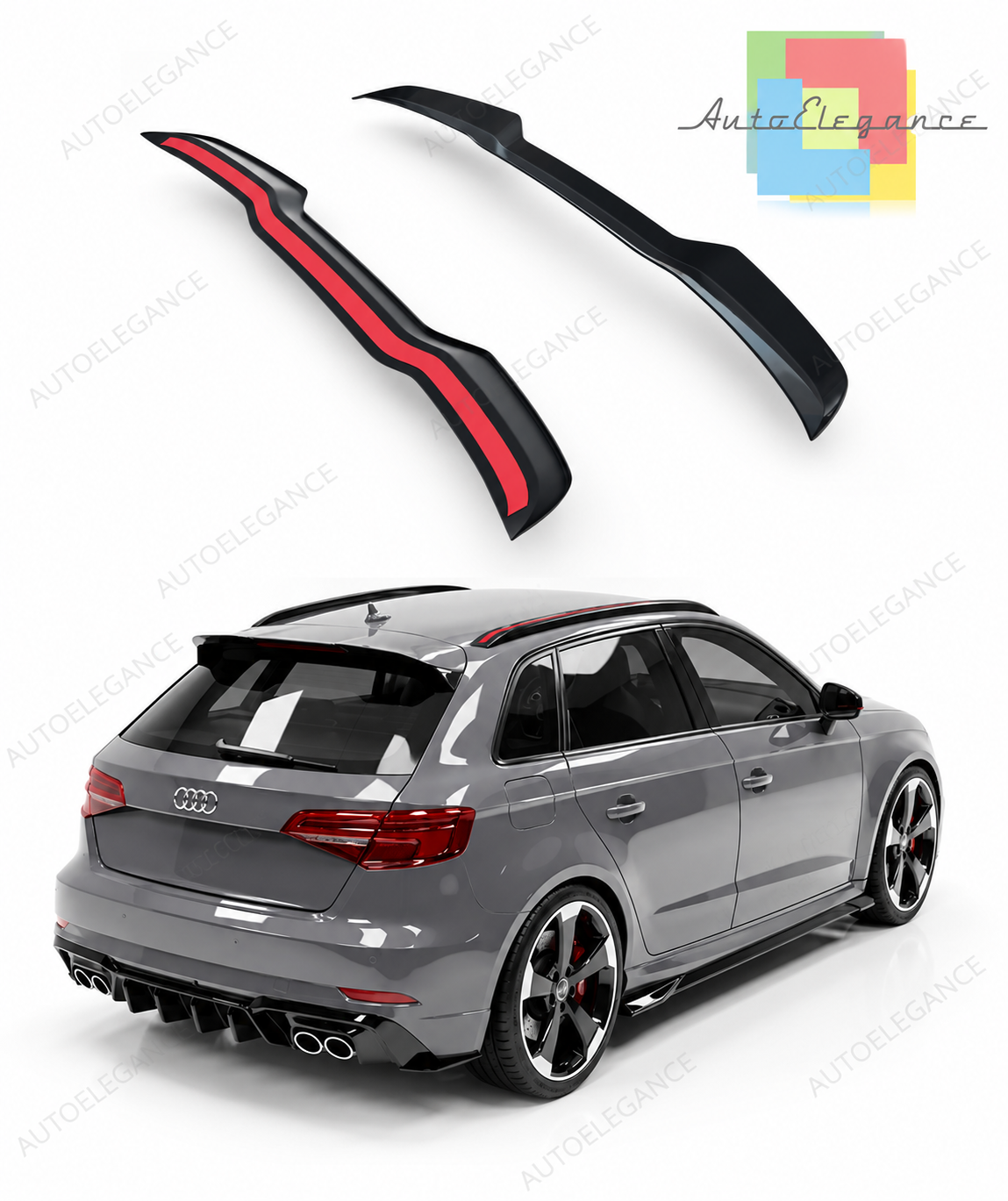 👉Spoiler adatto per Audi Sportback facelift 2016-2020👈