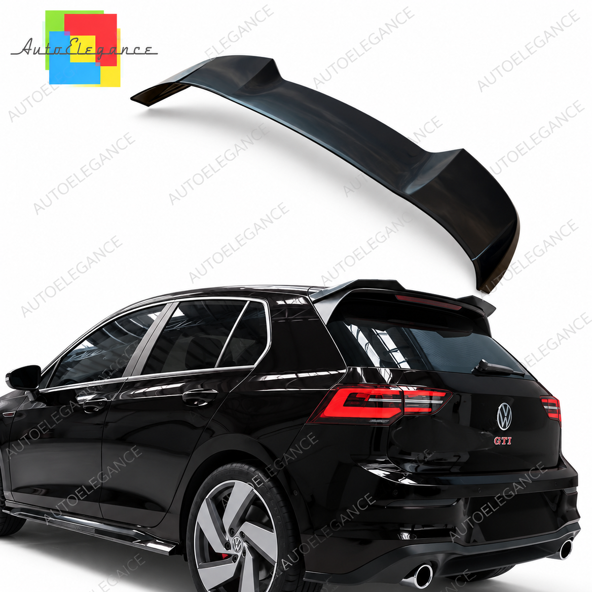 👉Spoiler adatto per VW V2 Golf Mk8 GTI/GTE/GTD/R-Line/R (20-24)👈