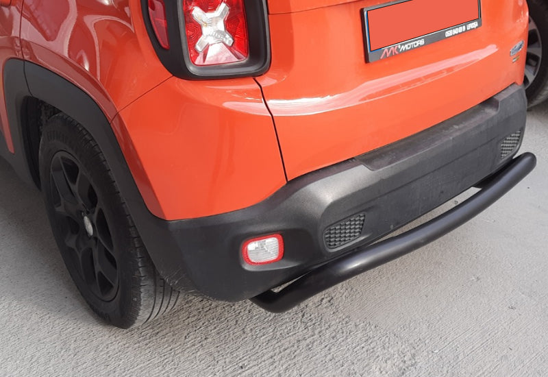 💫ART.2769 Bullbar Posteriore Protezione Jeep Renegade 2014+ Nero Opaco💫