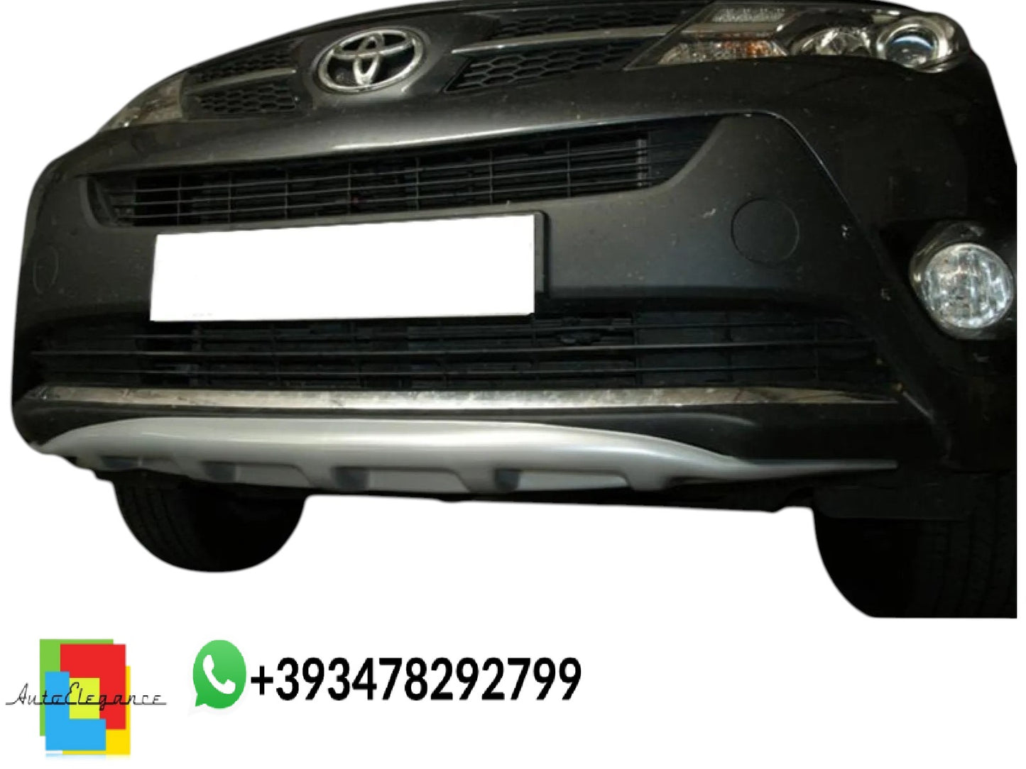 💕DIFFUSORE ANTERIORE Toyota Rav4 Mk4 Nero Lucido 💕