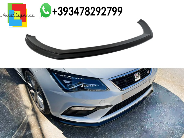 💕SPLITTER ANTERIORE Seat Leon FR / Cupra Mk3 Facelift Nero Lucido 💕
