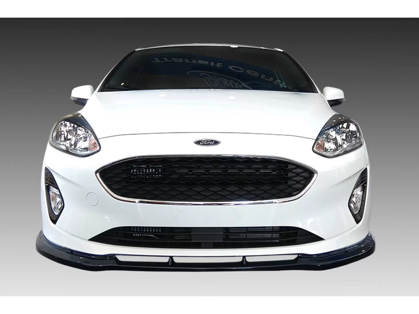 Ford Fiesta Mk8 (2017-2021) STANDARD Front Splitter - GLOSS BLACK