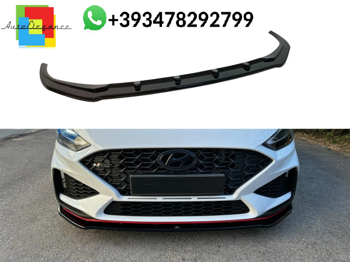 💕Splitter ANTERIORE Hyundai i30 Mk3 N N-Line Hatchback/Fastback Nero Lucido💕