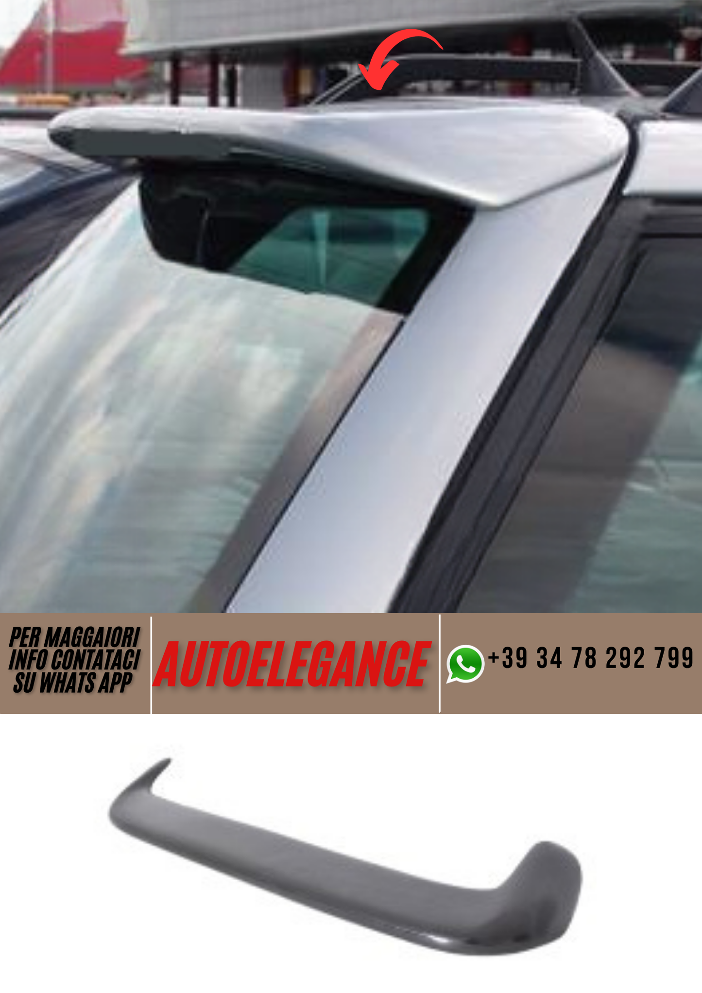 ❤️ Spoiler lunotto ADATTO PER VW PASSAT ❤️