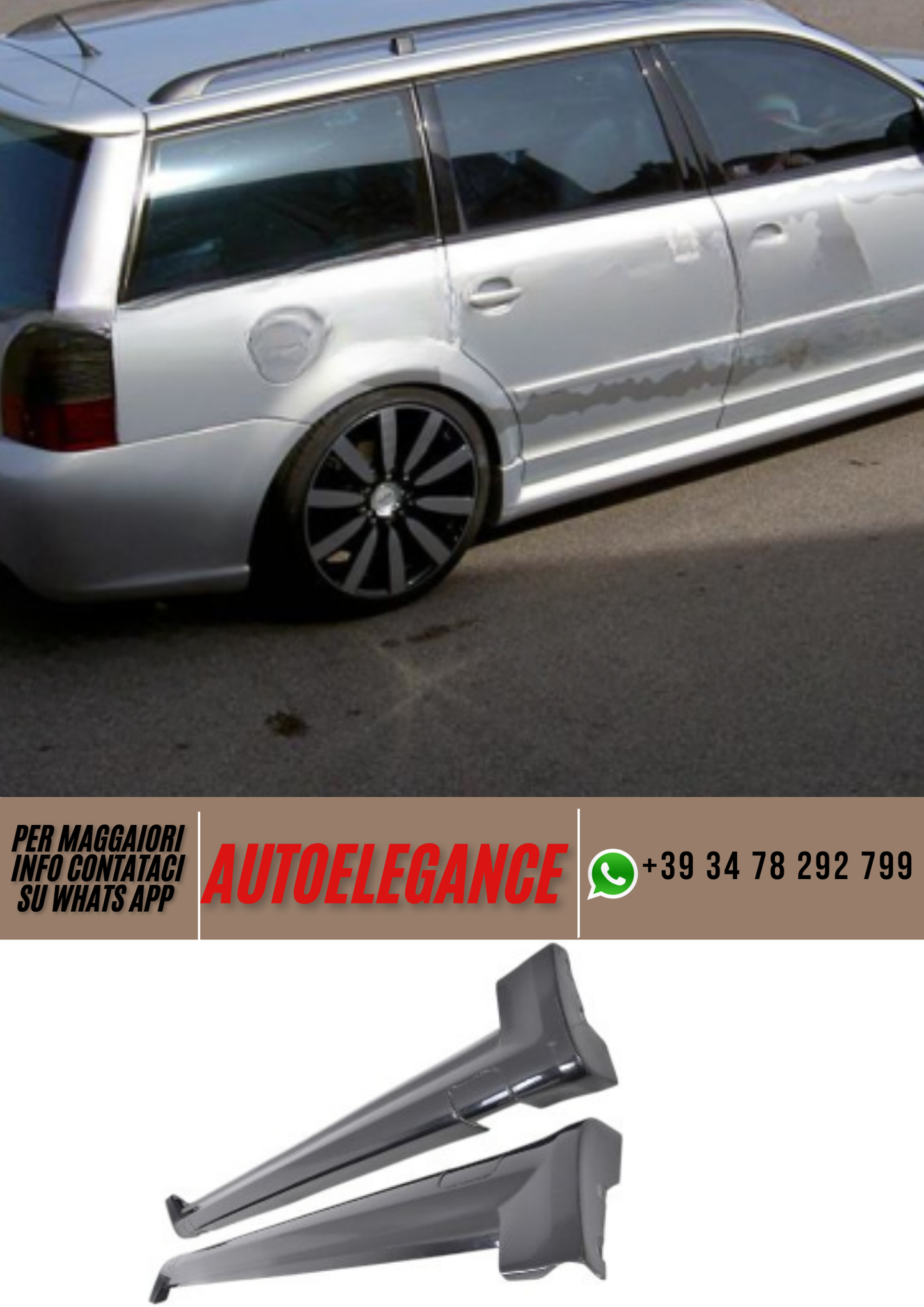 ❤️Spoiler minigonne laterali ADATTO PER VW PASSAT ❤️