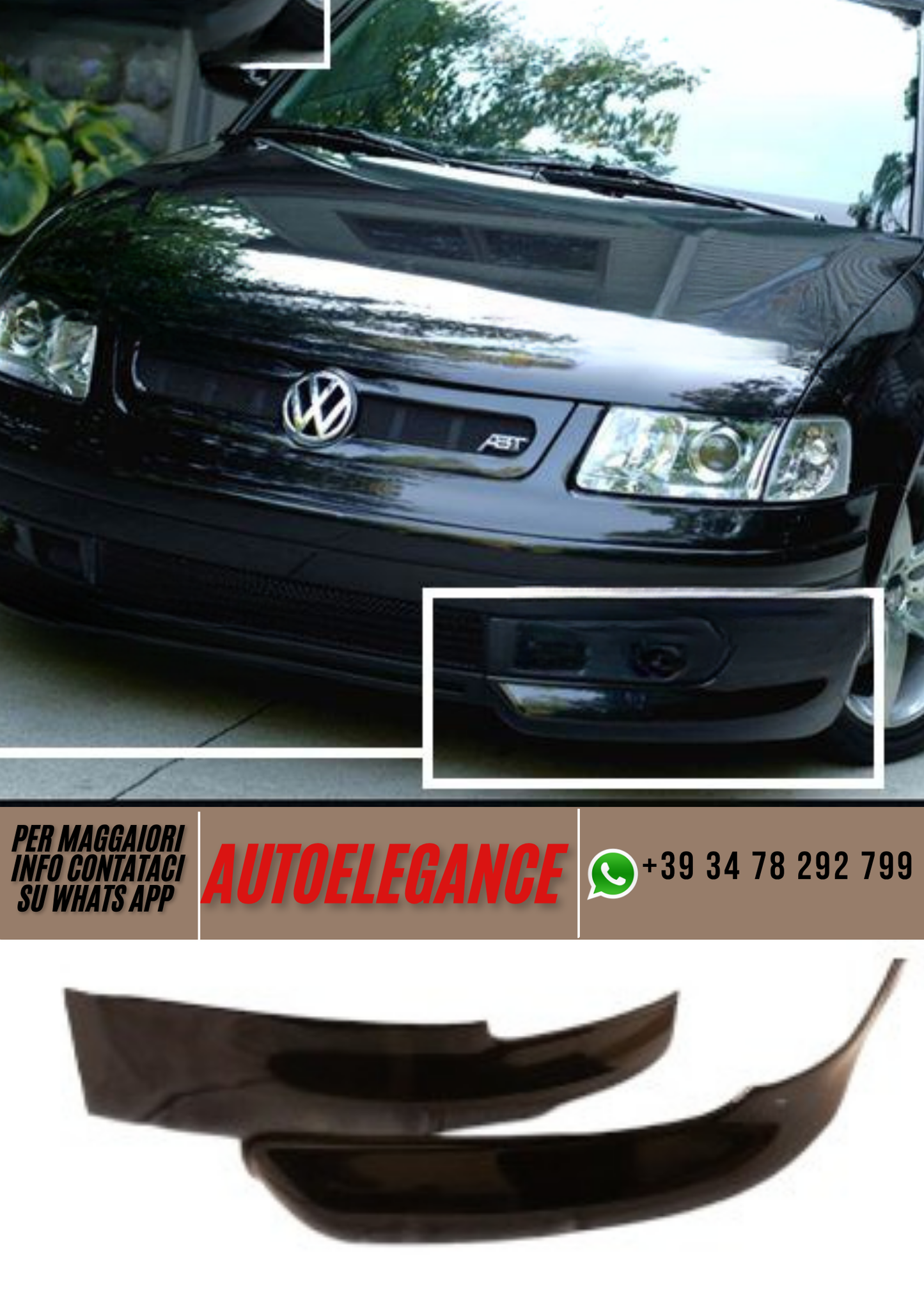 ❤️Spoiler paraurti anteriore ADATTO PER VW PASSAT ❤️