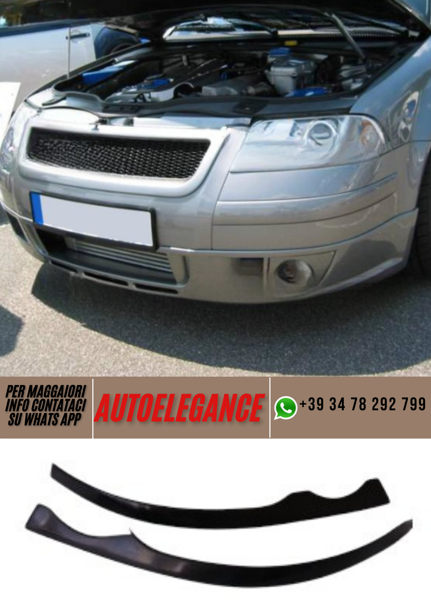 ❤️Sopracciglia ciglia inferiori per fari ADATTO PER VW PASSAT ❤️