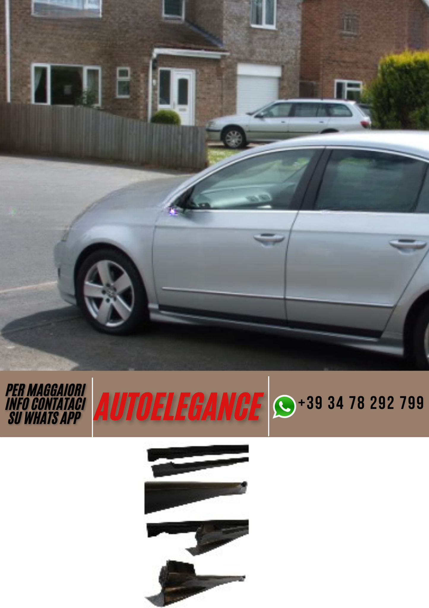 ❤️Spoiler minigonne laterali ADATTO PER VW PASSAT ❤️