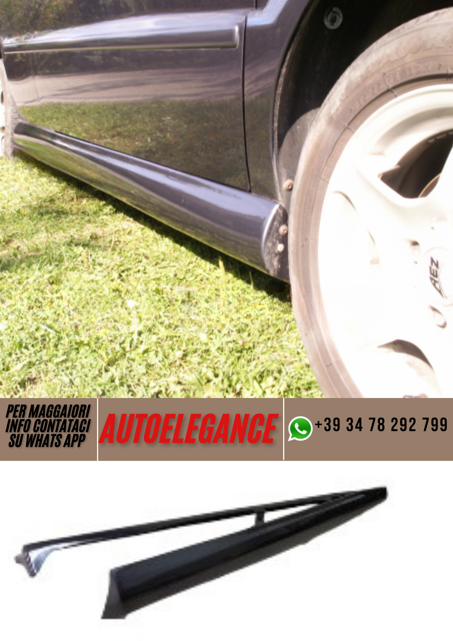 ❤️Minigonne laterali ADATTO PER VW POLO❤️
