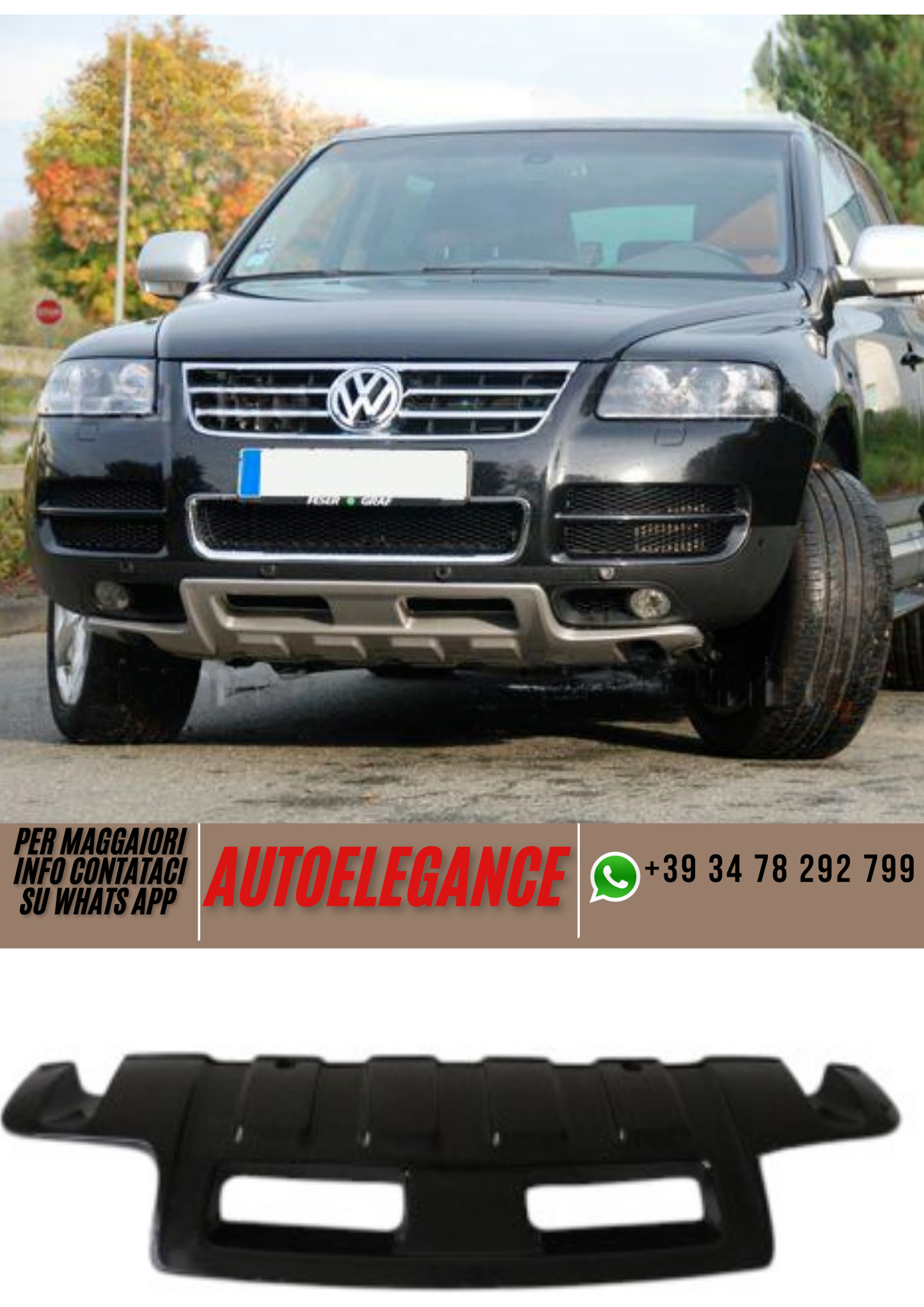 ❤️Spoiler paraurti anteriore ADATTO PER VW TOUAREG ❤️