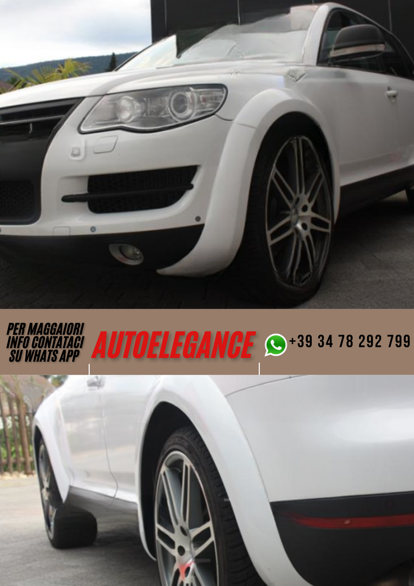 ❤️Parafanghi passaruota ADATTO PER VW TOUAREG ❤️