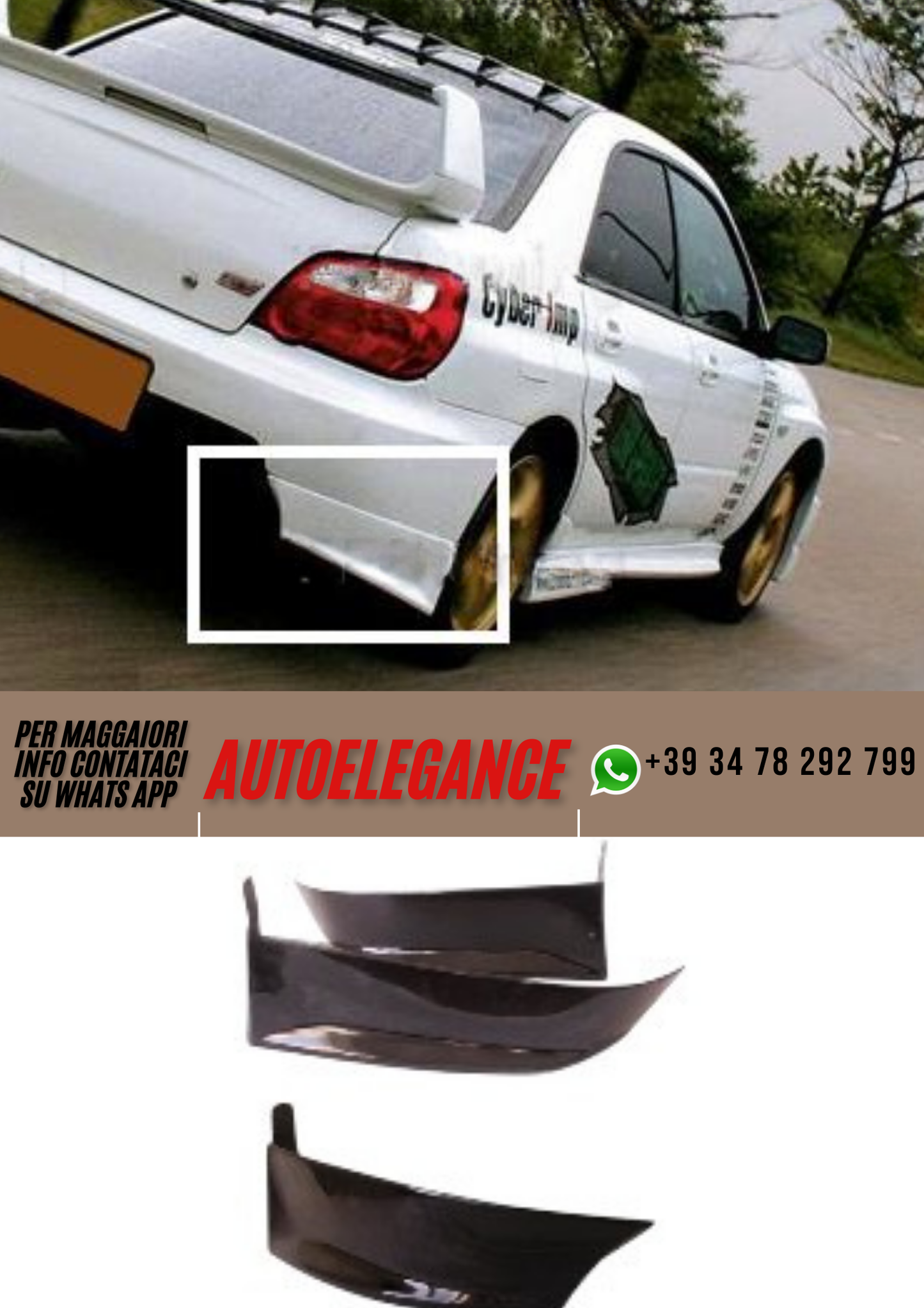 ❤️Spoiler paraurti posteriore ADATTO PER SUBARU Forester ❤️