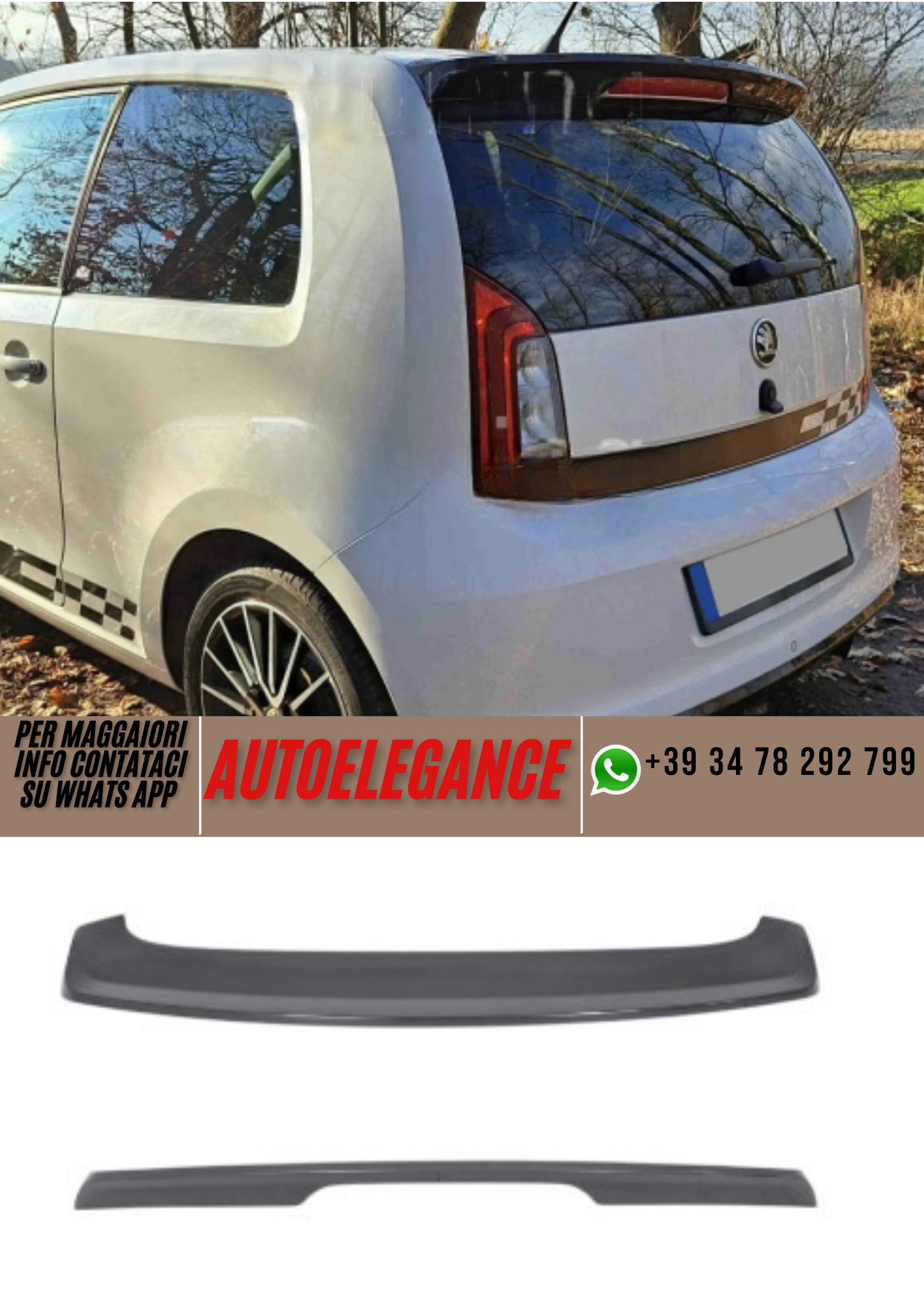 ❤️Spoiler ADATTO PER SKODA ❤️