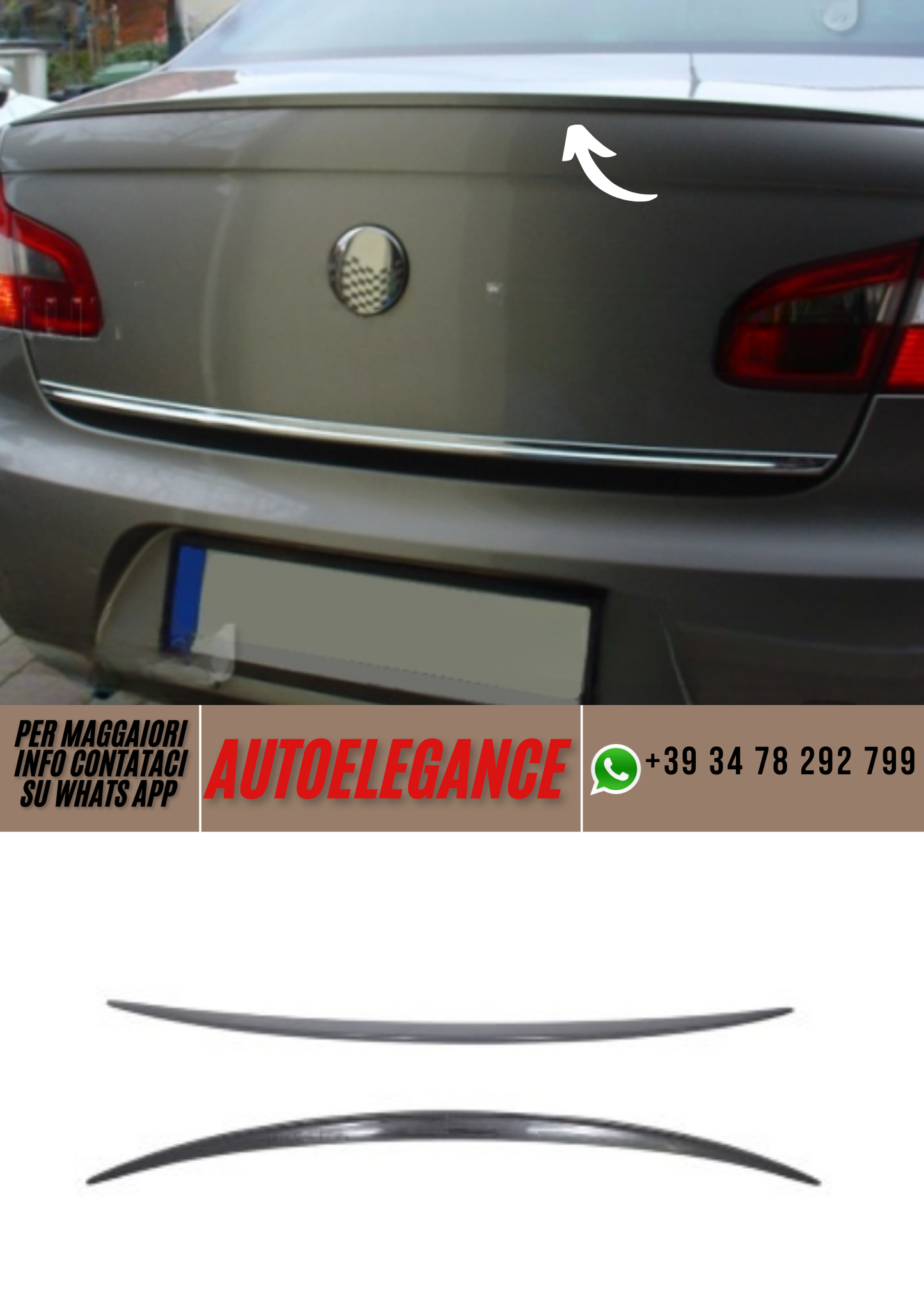 ❤️Spoiler ADATTO PER SKODA SUPERBO 2❤️