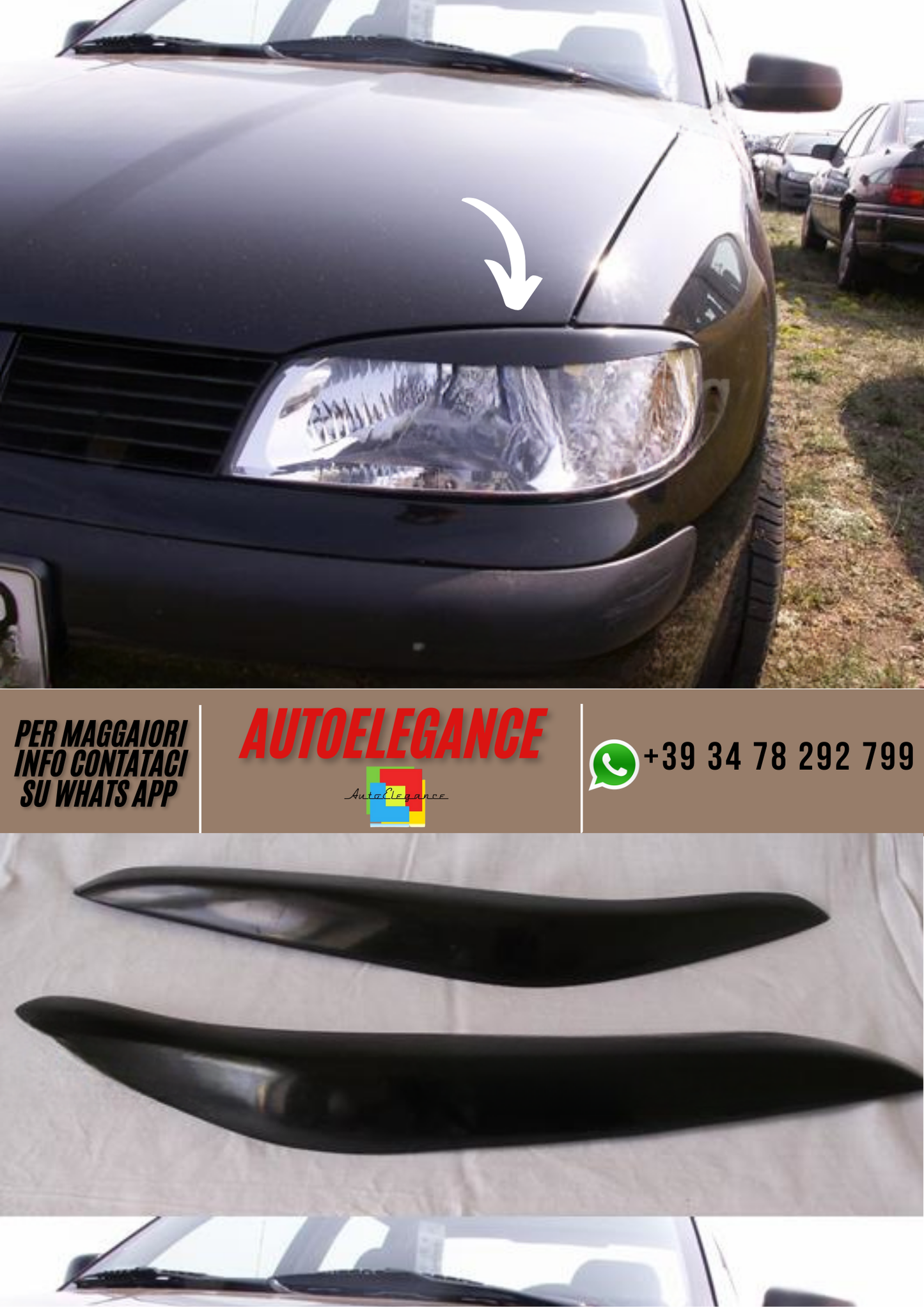 ❤️PALPEBRE per fari SEAT Cordoba 1999-2002❤️