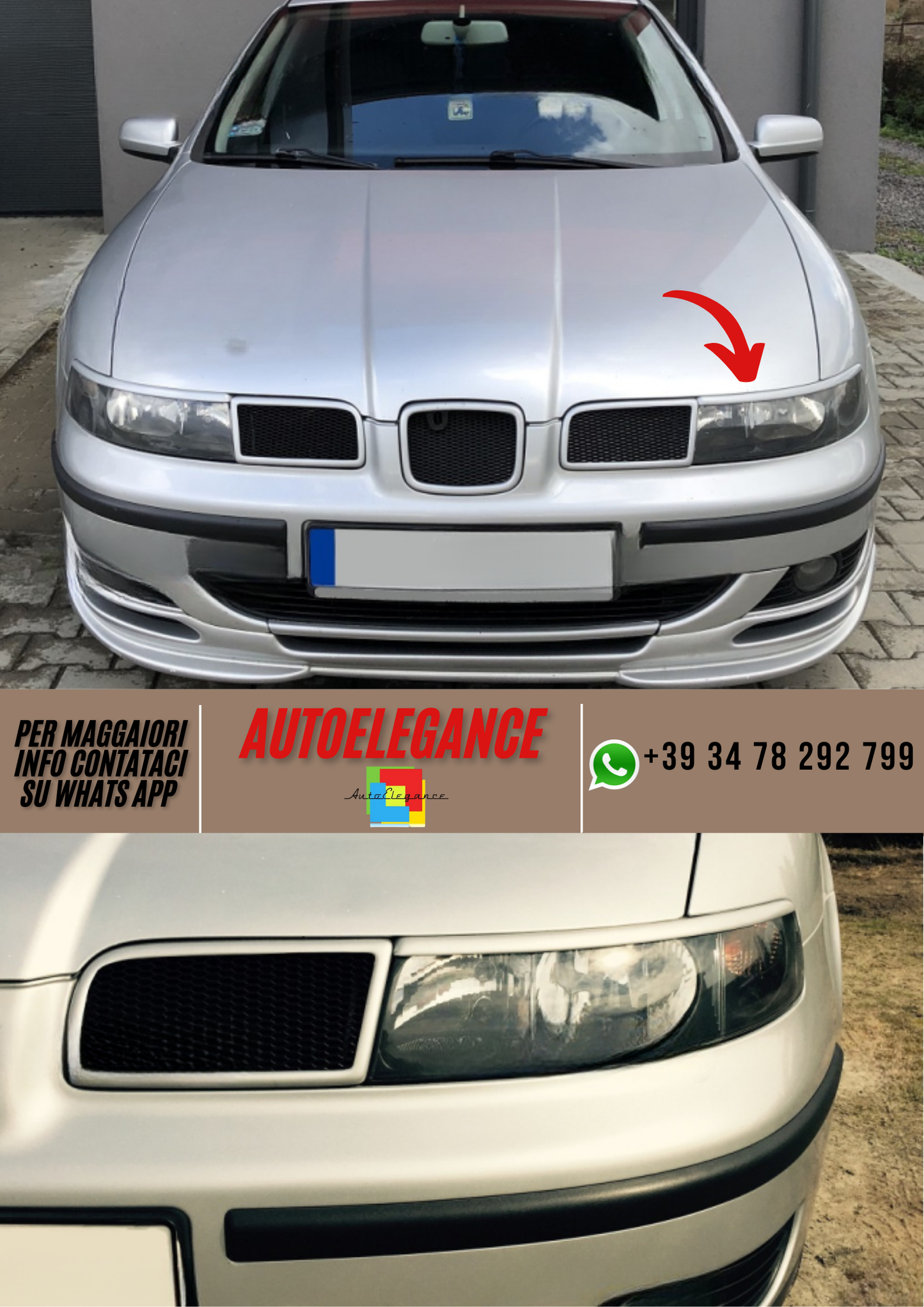 ❤️Palpebre per fari SEAT Leon I❤️