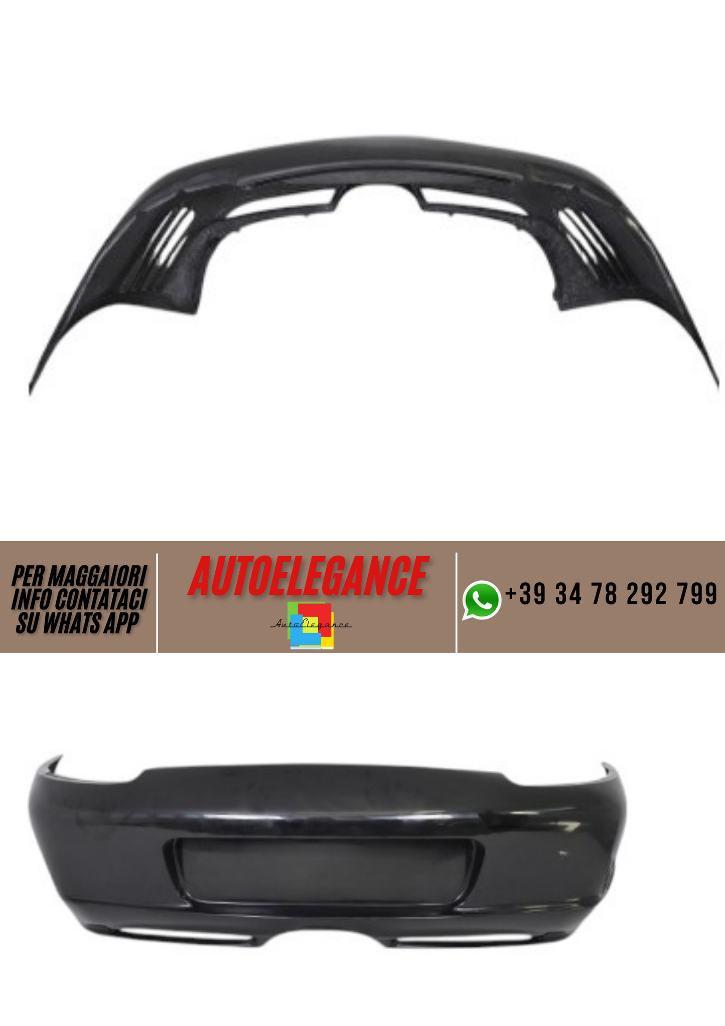 ❤️Paraurti posteriore TURBO look PORSCHE BOXSTER 986 1997-2001❤️
