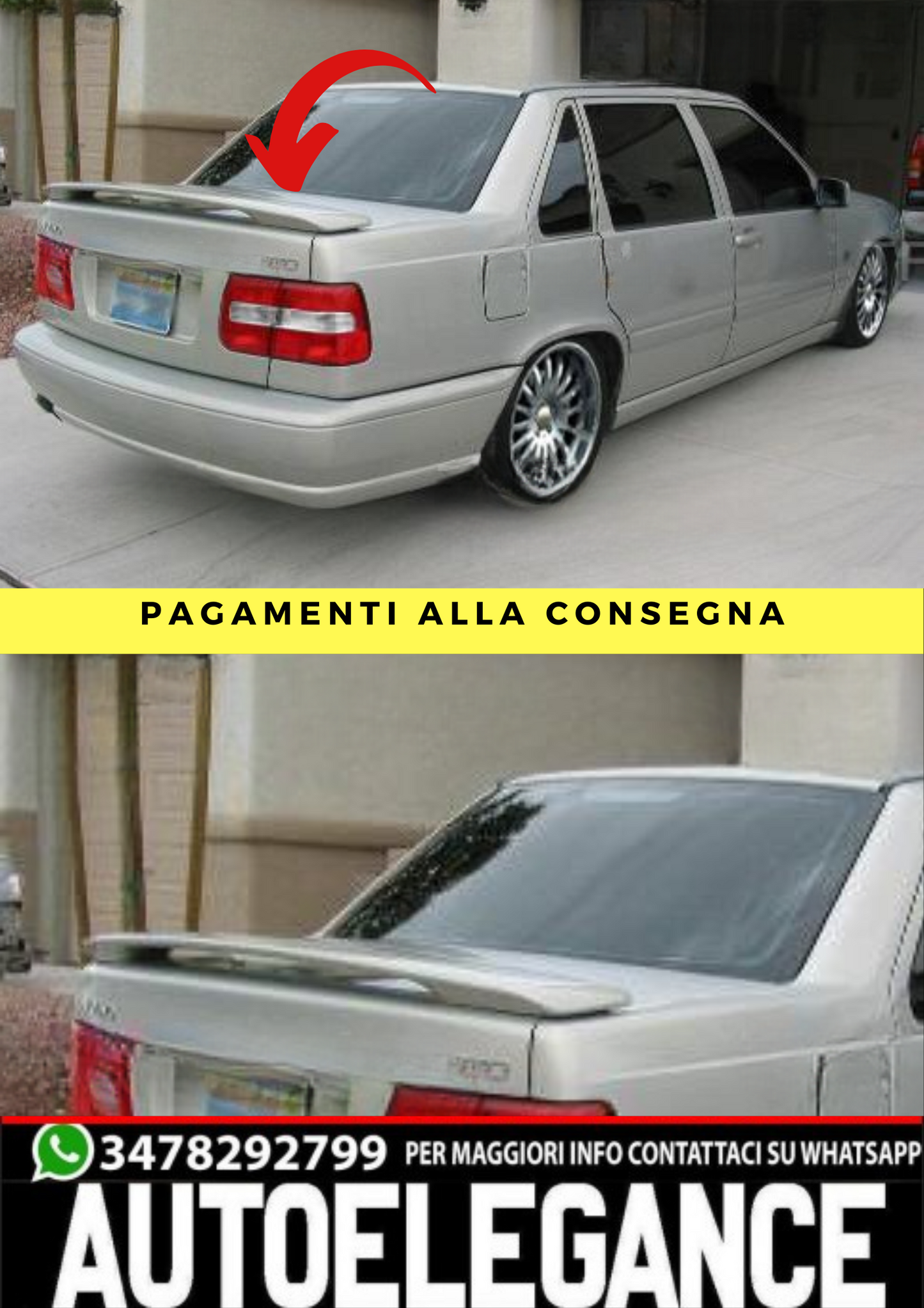 ❤️Spoiler ADATTO PER VOLVO S70❤️