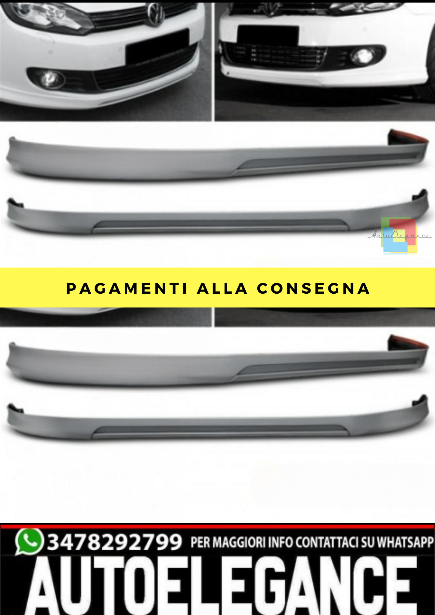 SPOILER ANTERIORE VW GOLF 6