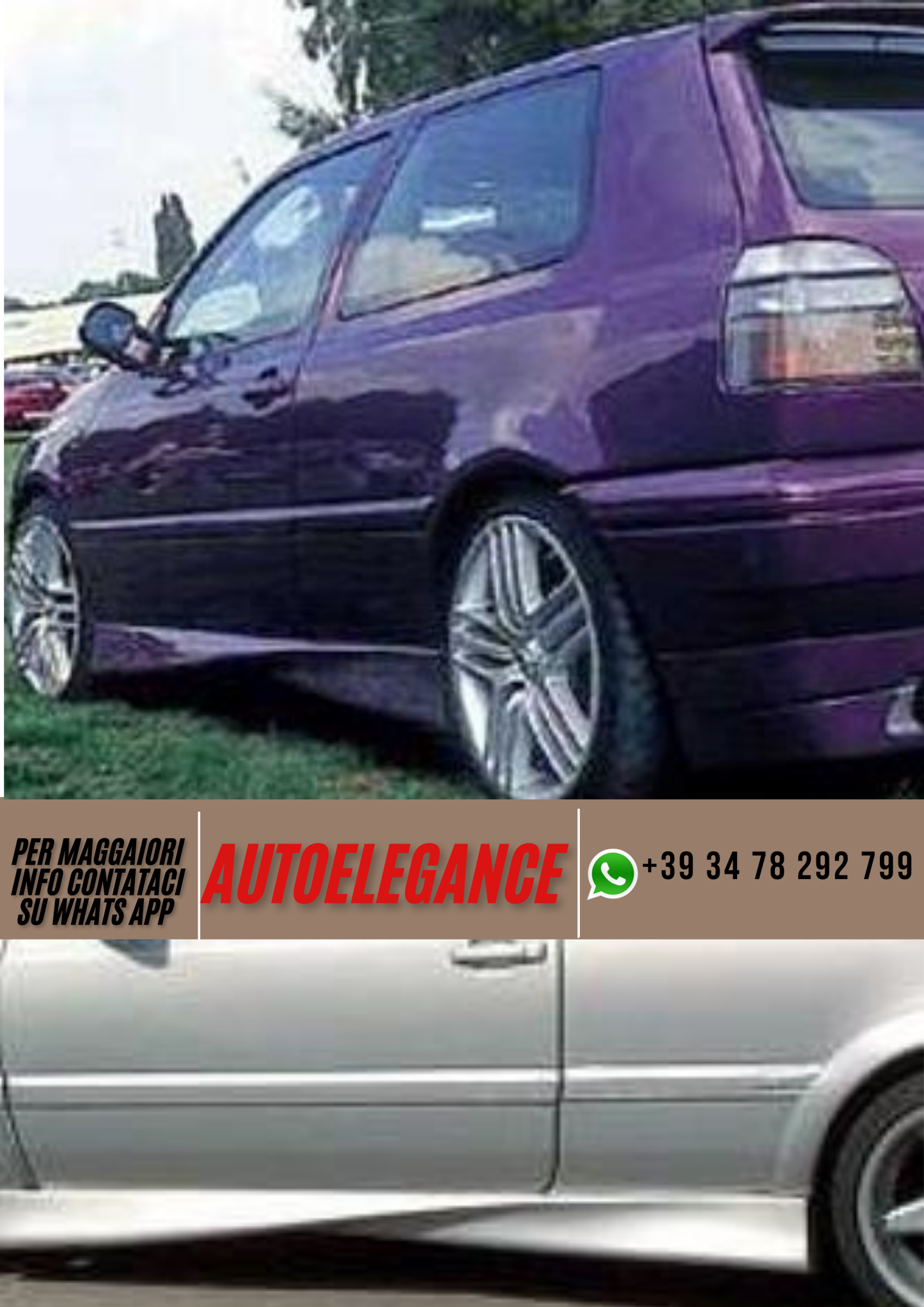 ❤️Spoiler minigonne laterali ADATTO PER VW GOLF III VER 2 ❤️