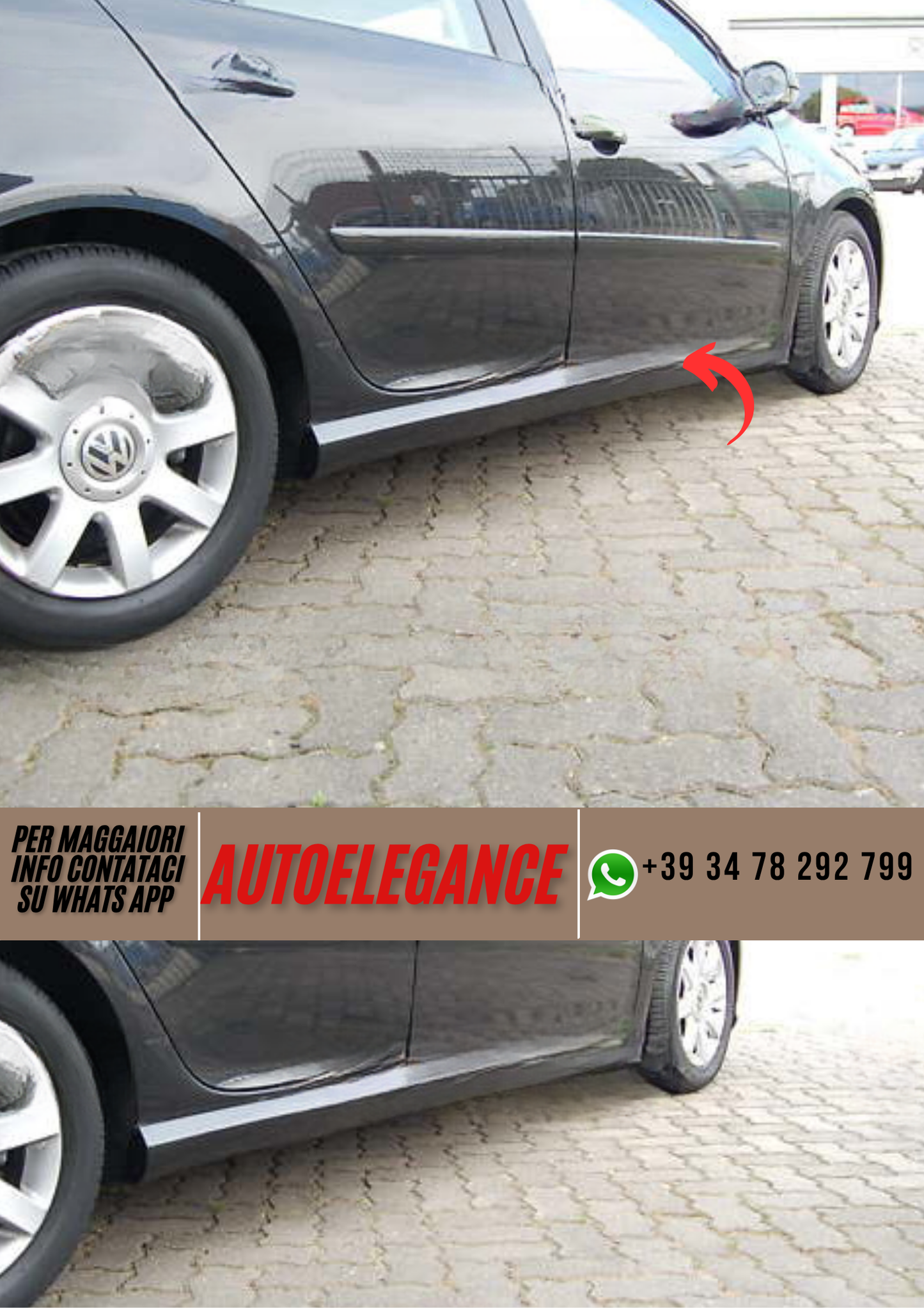 ❤️Minigonne laterali spoiler ADATTO PER VW GOLF V❤️ (Copia)