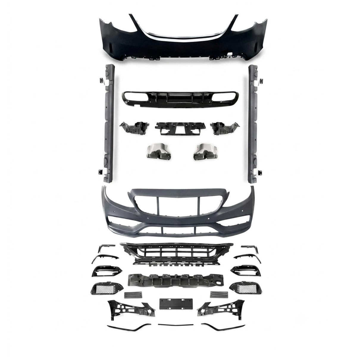 💫ART.10384 Bodykit Stile C63 AMG per Mercedes C Class (W205) Sedan (2014-2021)💫