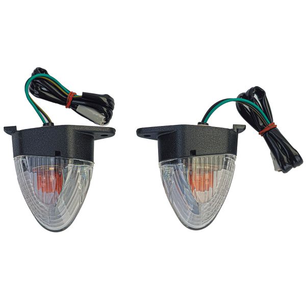 Motorcycle Fairing Turn Signals Clear Glass Rear for Kawasaki with E-Mark