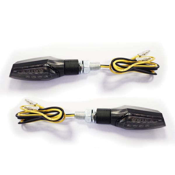 ⭐PROTECH Universal Motorcycle LED Turn Signal Light Smoke with E-Mark