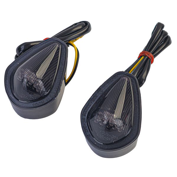 ⭐Indicatore di direzione corpo moto a LED fumo per Honda CBF125 125R 250R