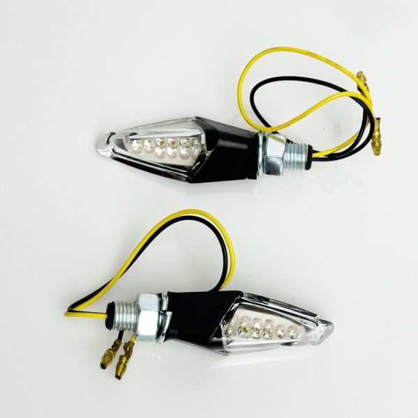 ⭐GILL 2 Universal Motorcycle LED Turn Signal Set with E-Mark
