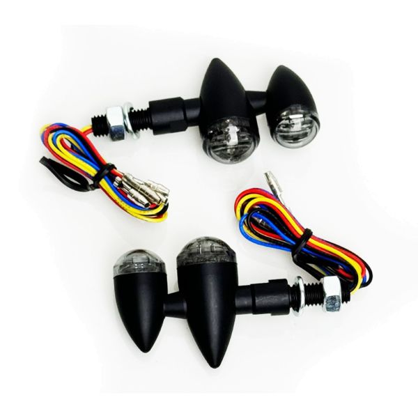 ⭐Universal Motorcycle LED Turn Signal + Rear Lights Set