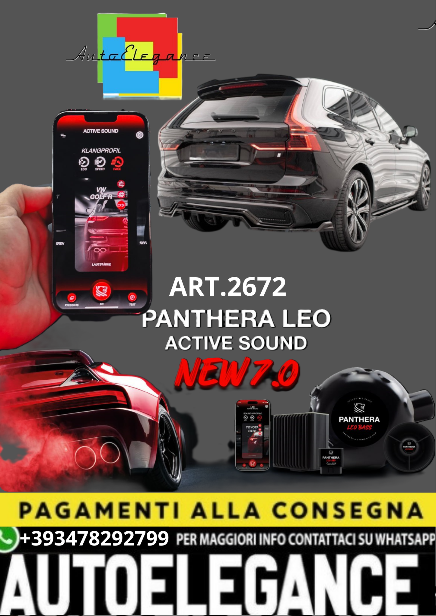 💥💣 ART.2672 PANTHERA SOUND SYSTEM ADATTO PER Volvo XC60💣💥