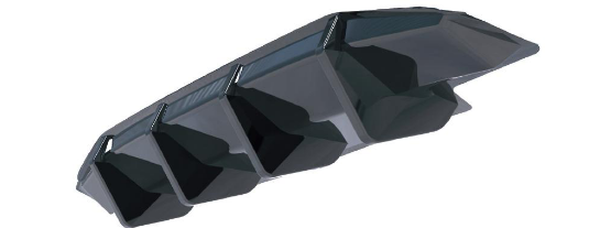 ART.2402 DIFFUSORE PEUGEOT 308 GT HATCHBACK MK3 2021+